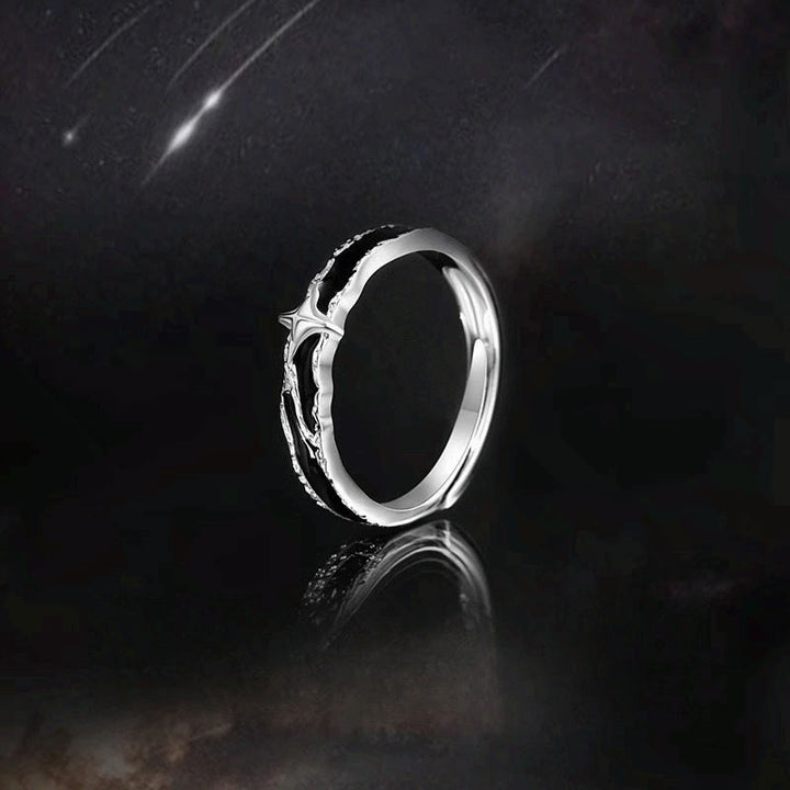 WorldNorse Midnight Solitary Star Fearless Promise Ring - image 4