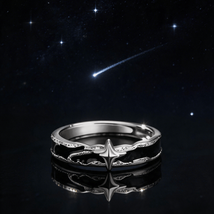 WorldNorse Midnight Solitary Star Fearless Promise Ring - image 3