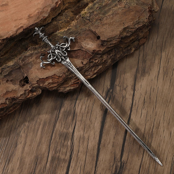 WorldNorse Crescent Viking Sword Hairpin - Style#2 - image 5