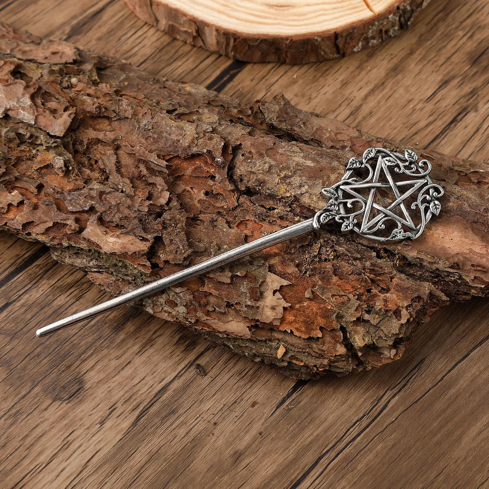 WorldNorse Floral Pentagram Vine Hairpin - image 1