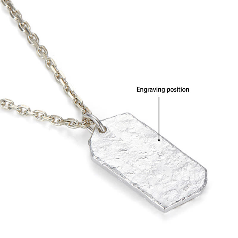 WorldNorse Handcrafted 999 Silver Textured Lightning Necklace - With Chain - YES PLEASE - image 4
