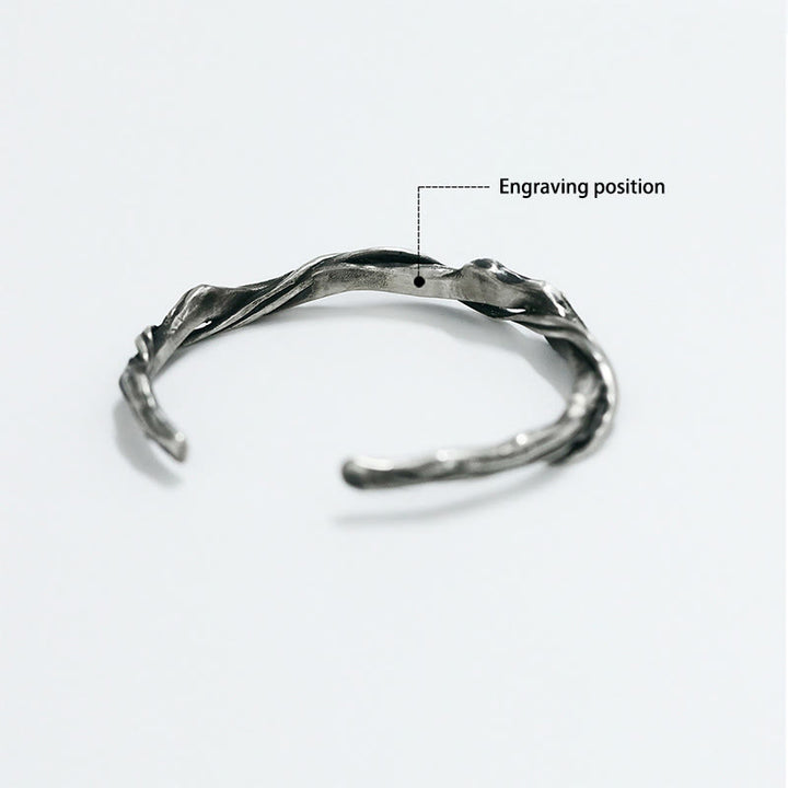 WorldNorse Handcrafted 999 Silver Twisted Branch Bracelet - Plus - YES PLEASE - image 5