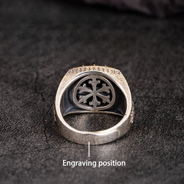 WorldNorse Handcrafted 925 Silver Valknut Viking Symbols Ring - image 13