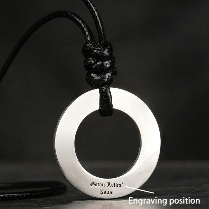 WorldNorse Handcrafted 925 Silver Runes Necklace - Wax Rope - YES PLEASE - image 8