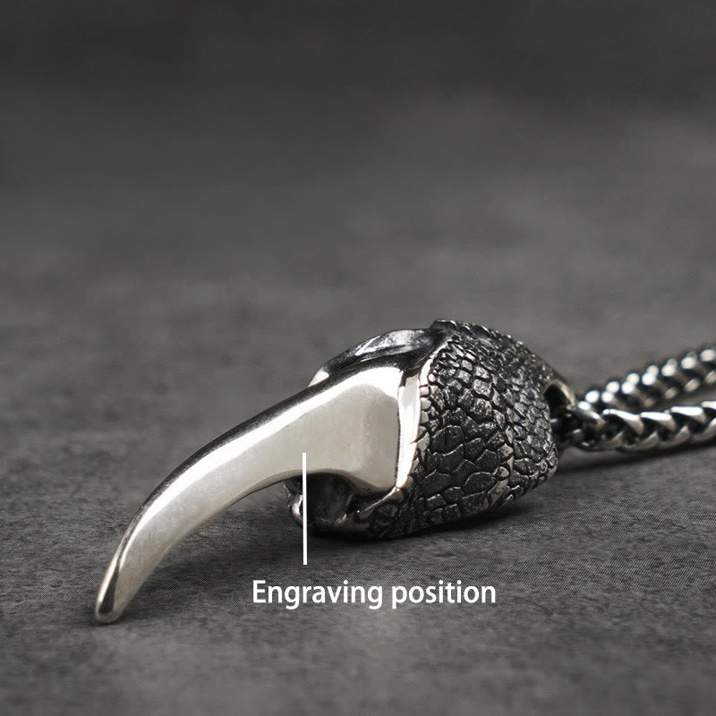 WorldNorse Handcrafted 925 Silver Norse Dragon Necklace - Wax Rope - YES PLEASE - image 7