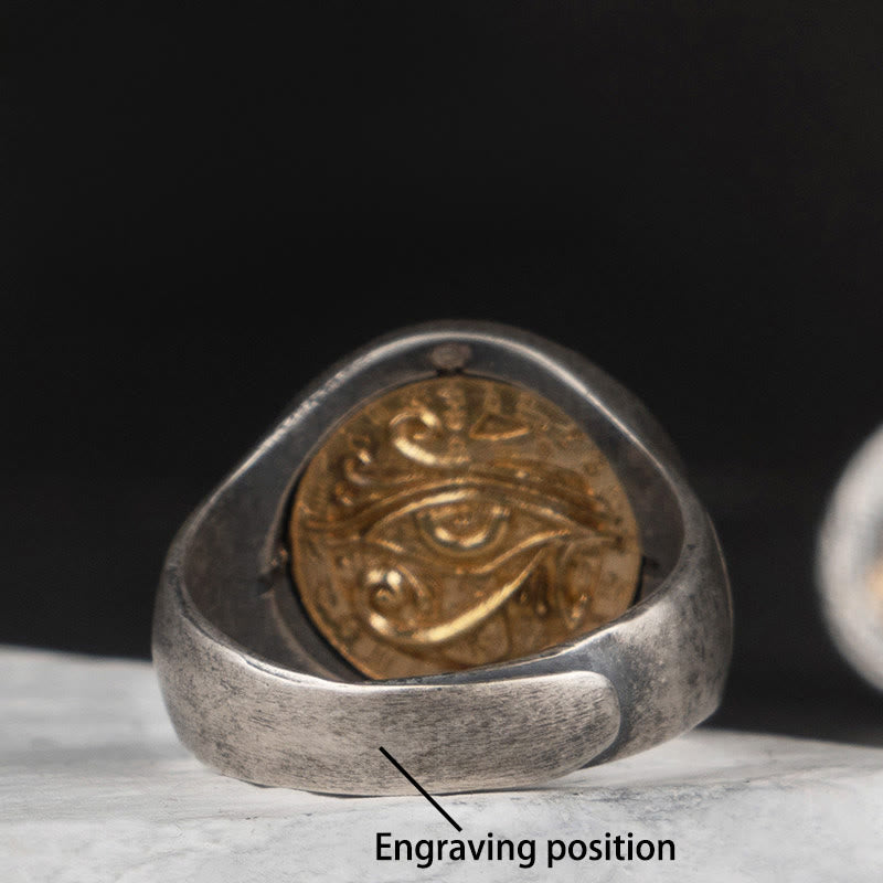 WorldNorse Handcrafted 925 Silver Left Eye Of Horus Ring - US 7-US 12 - YES PLEASE - image 3