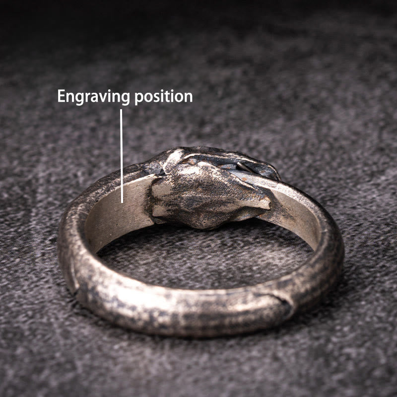 WorldNorse Handcrafted 925 Silver Apophis Serpent Egyptian Totem Ring - UK Size Z（US 13） - YES PLEASE - image 10