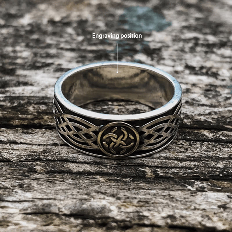 WorldNorse Handcrafted 925 Silver Celtic Amulet Ring - UK Size Z+1（US 14） - YES PLEASE - image 2