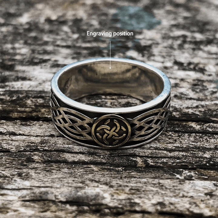 WorldNorse Handcrafted 925 Silver Celtic Amulet Ring - UK Size Z+1（US 14） - YES PLEASE - image 2