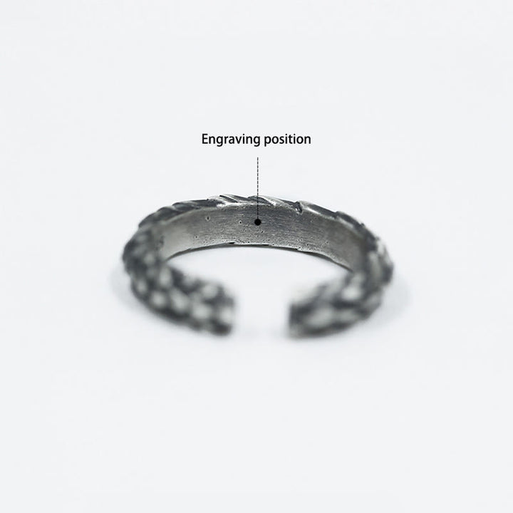 WorldNorse Handcrafted 925 Silver Medieval Snake Scale Inlaid Ring - Silver White - Large - YES PLEASE - image 4