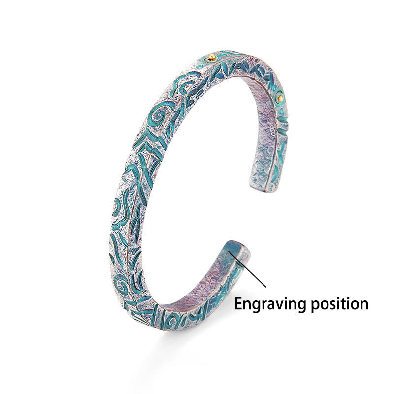 WorldNorse Handcrafted 999 Silver Enchanted Vine Turquoise Bracelet - Inner Circumference 19 cm - YES PLEASE - image 3
