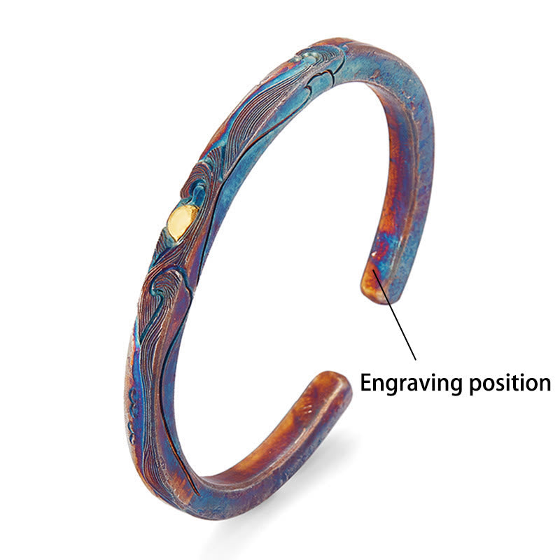 WorldNorse Handcrafted 999 Silver Prismatic Swirl Bracelet - Inner Circumference 19 cm - YES PLEASE - image 3