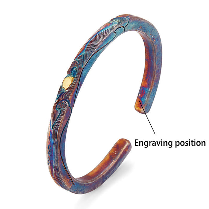 WorldNorse Handcrafted 999 Silver Prismatic Swirl Bracelet - Inner Circumference 19 cm - YES PLEASE - image 3