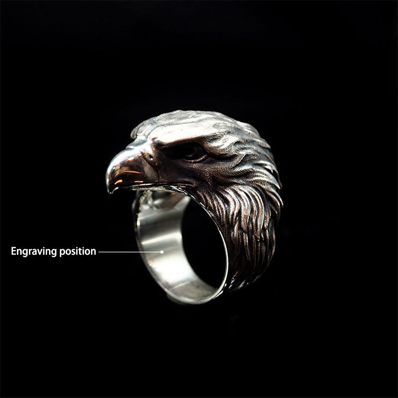 WorldNorse Handcrafted 925 Silver Raven Ring - UK Size Z+1（US 14） - YES PLEASE - image 4