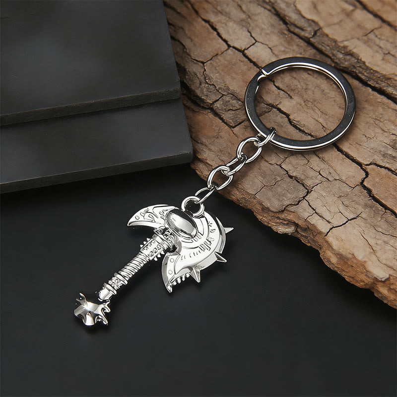 WorldNorse Assorted Carved Viking Axe Keychain - Style#3 - image 6