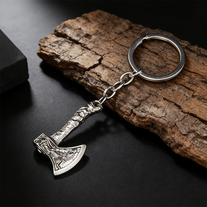 WorldNorse Assorted Carved Viking Axe Keychain - image 2