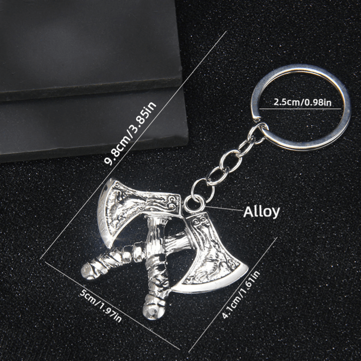 WorldNorse Assorted Carved Viking Axe Keychain - image 12