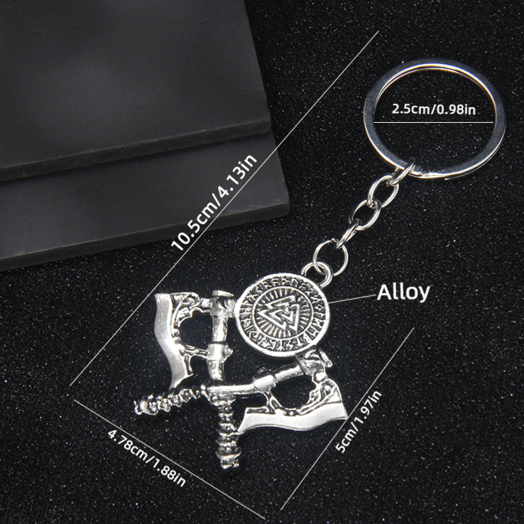 WorldNorse Assorted Carved Viking Axe Keychain - image 10
