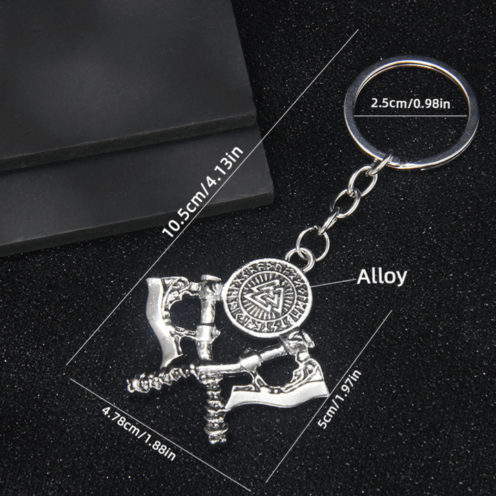 WorldNorse Assorted Carved Viking Axe Keychain - image 10