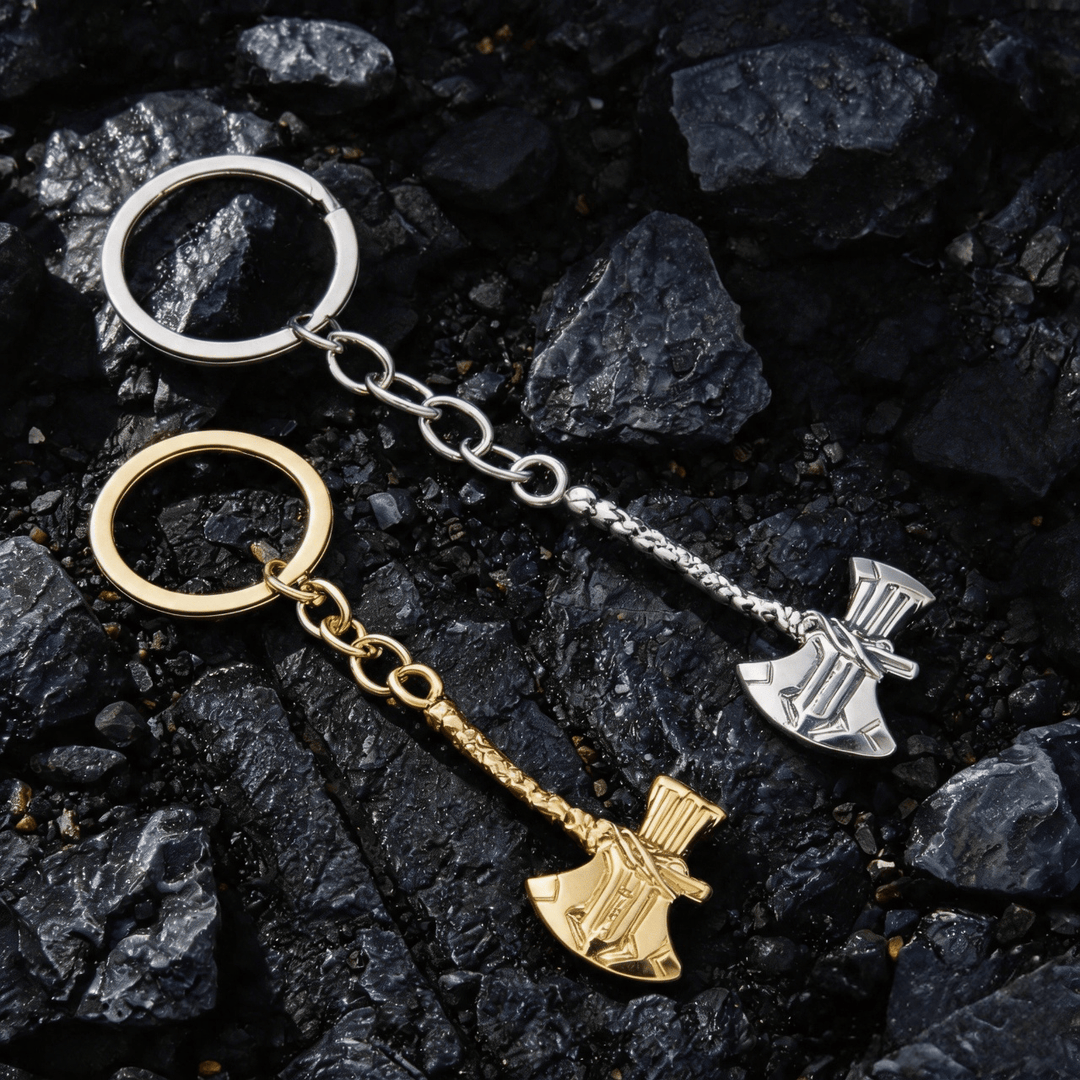 WorldNorse Wrapped Handle Viking Axe Keychain - image 0