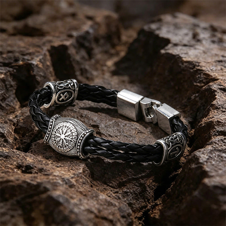 WorldNorse Helm Of Awe Rune Woven Bracelet - image 3