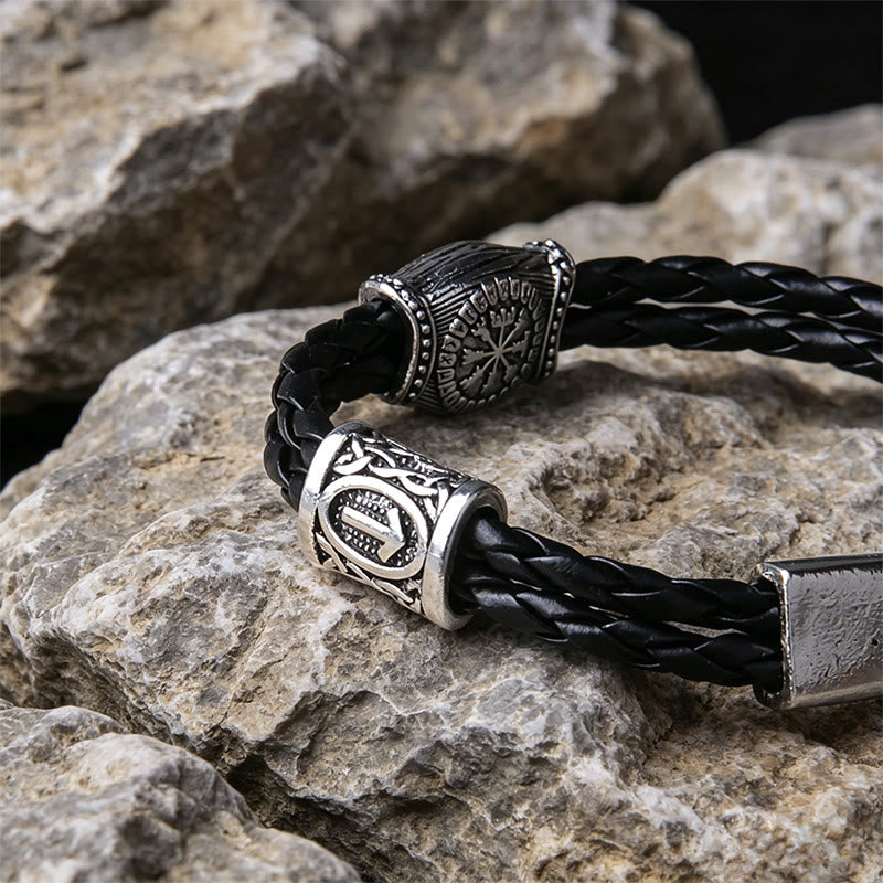 WorldNorse Helm Of Awe Rune Woven Bracelet - image 1