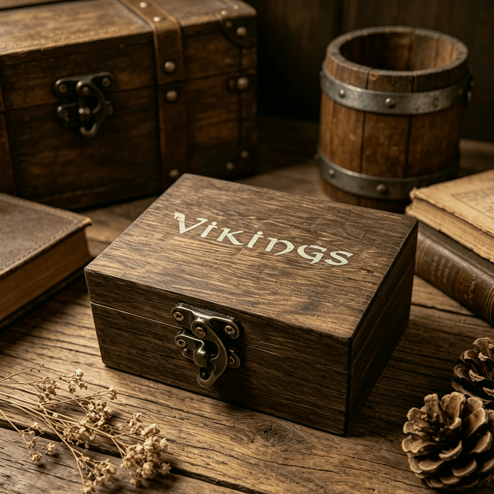 WorldNorse Vintage Metal Clasp Viking Jewelry Box - Necklace box - image 4