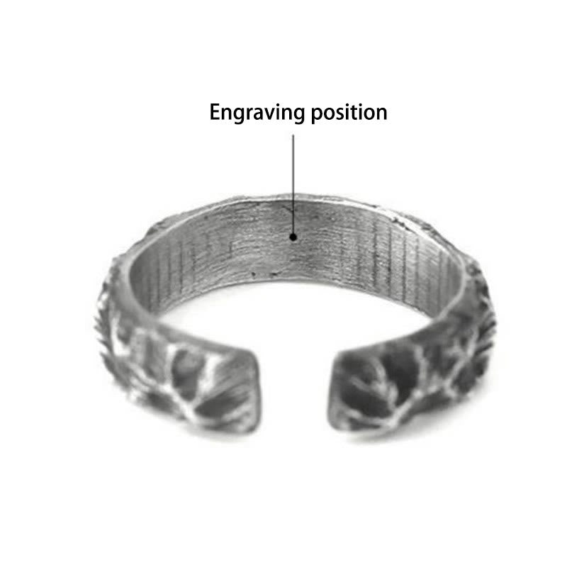 WorldNorse Handcrafted 999 Silver Antiqued Mountain Ridge Ring - Large - YES PLEASE - image 4