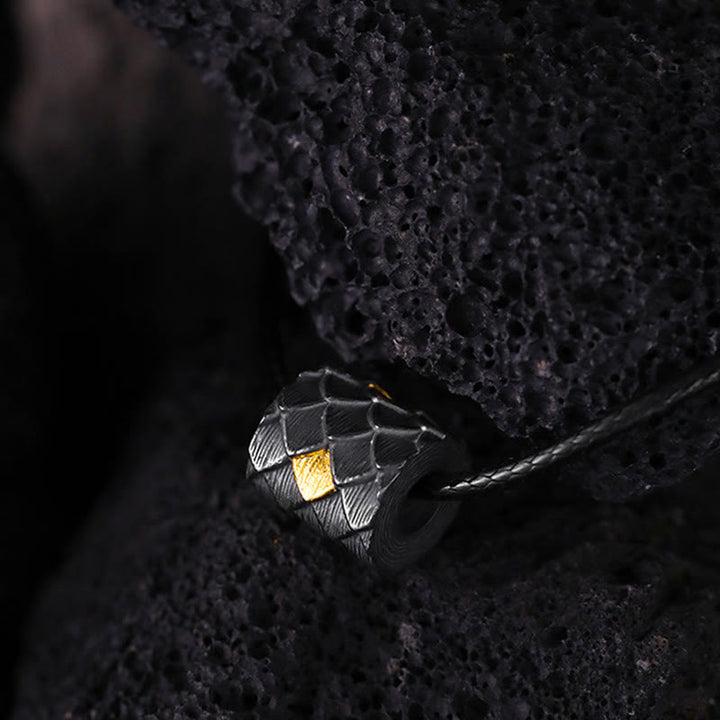 WorldNorse Handcrafted 999 Silver Dragon Scale Barrel Bead Necklace - image 6