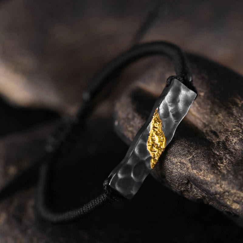 WorldNorse Handcrafted 999 Silver Mountain Texture Bracelet - image 4