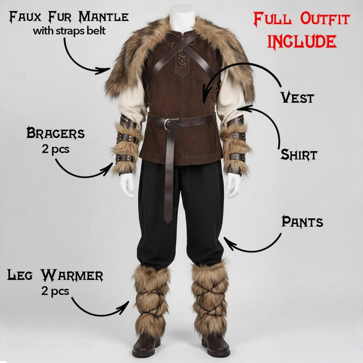 WorldNorse Medieval Viking 2-Piece Costume Set  - image 20
