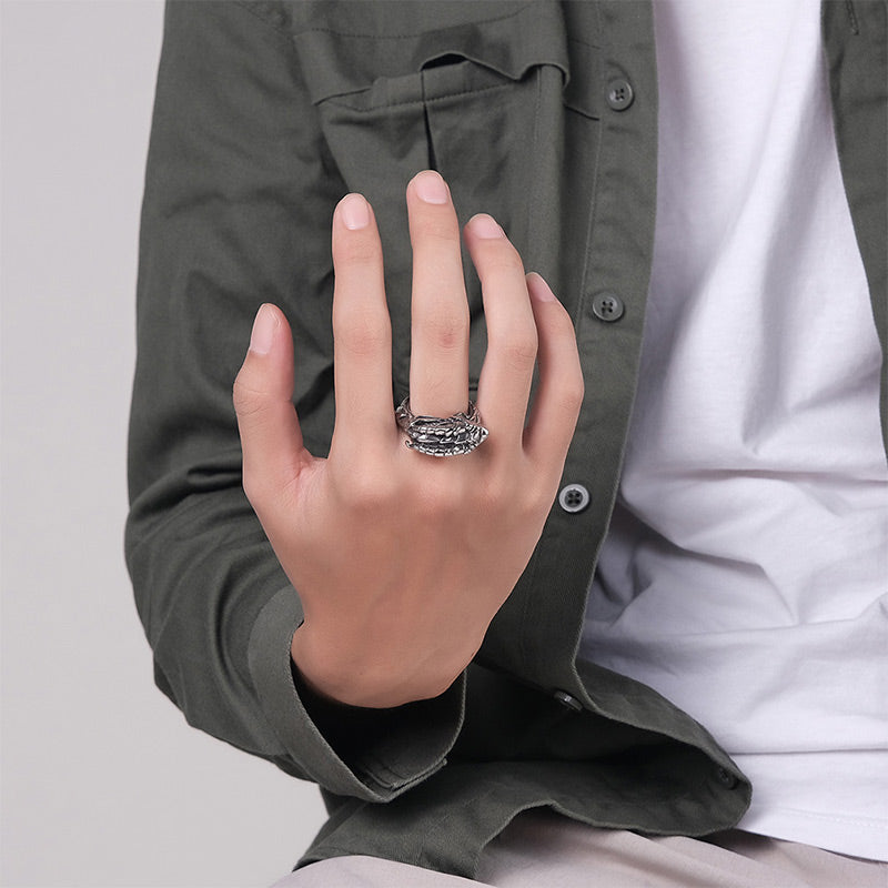 WorldNorse Nordic Mythical Giant Dragon Nicolas Style Protection Ring / Necklace - image 6