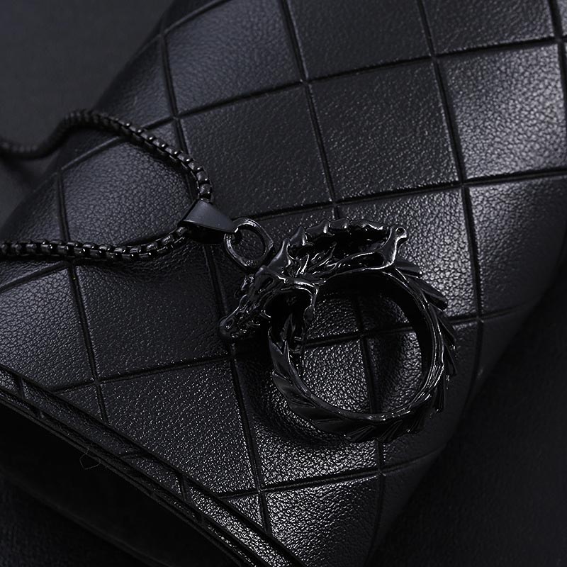 WorldNorse Nordic Mythical Giant Dragon Nicolas Style Protection Ring / Necklace - image 20