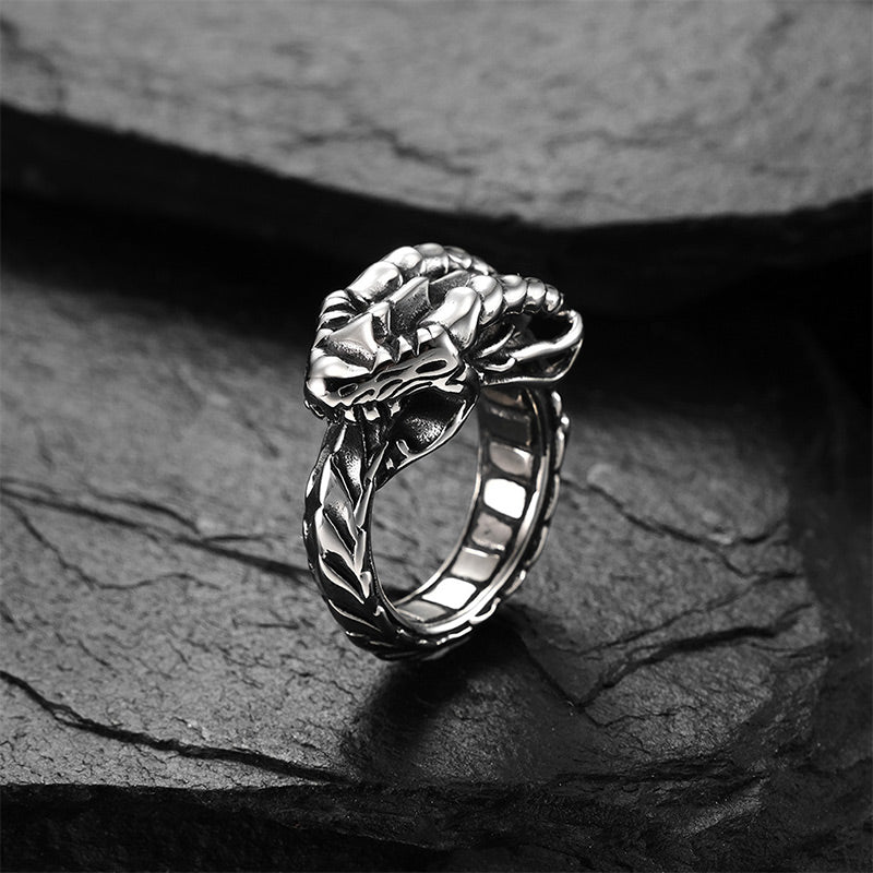 WorldNorse Nordic Mythical Giant Dragon Nicolas Style Protection Ring / Necklace - image 3