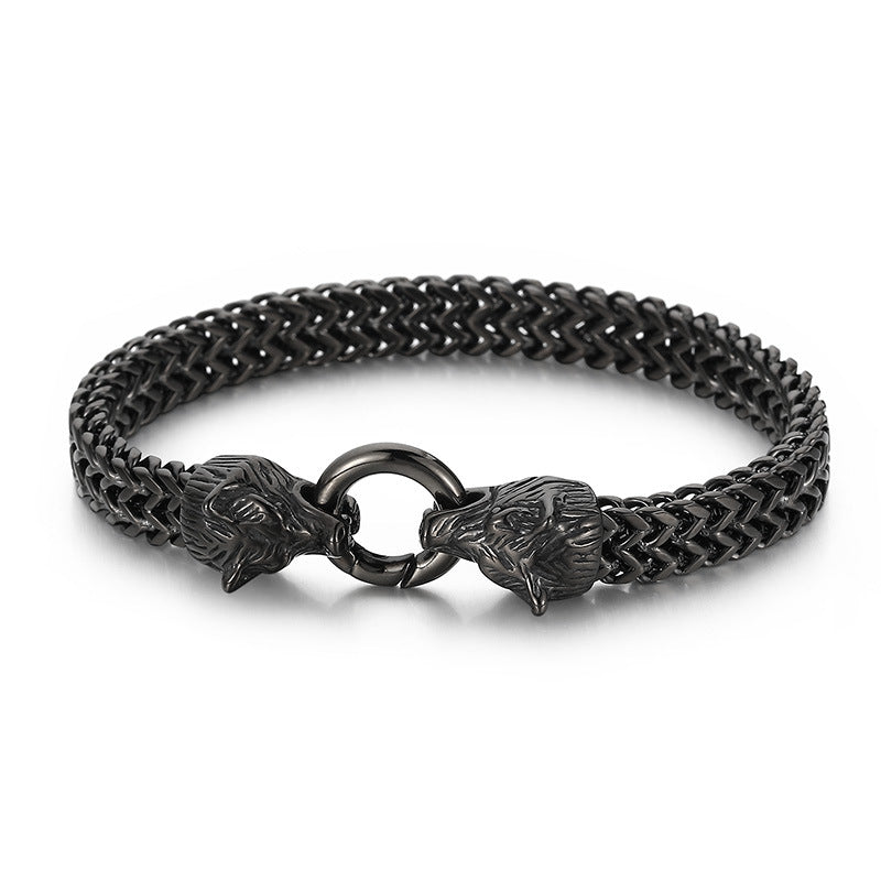 WorldNorse Wolf Head Viking Titanium Steel Strengthen Bracelet - image 20