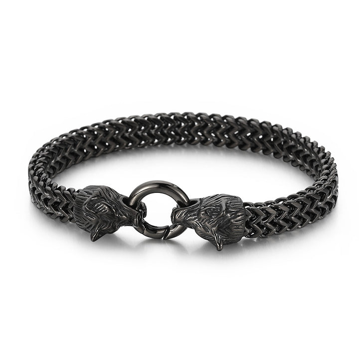 WorldNorse Wolf Head Viking Titanium Steel Strengthen Bracelet - image 20