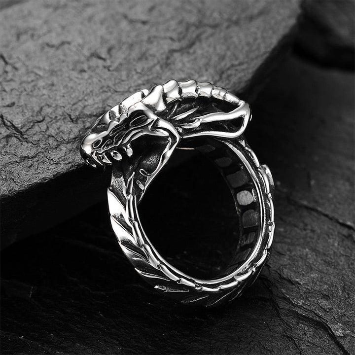 WorldNorse Nordic Mythical Giant Dragon Nicolas Style Protection Ring / Necklace - image 4